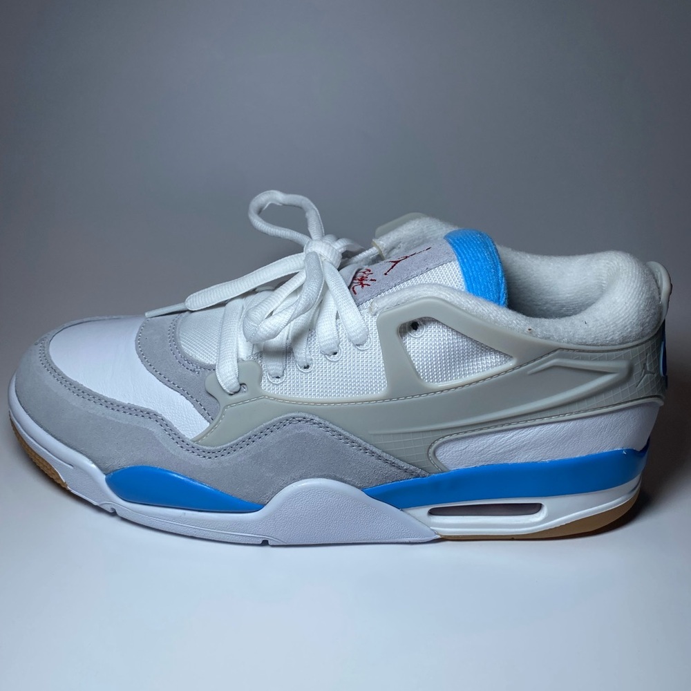 Jordan Athletic Shoes White Gray Blue - Picture 4 of 10
